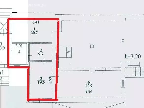 Помещение свободного назначения (55.7 м) - Фото 1