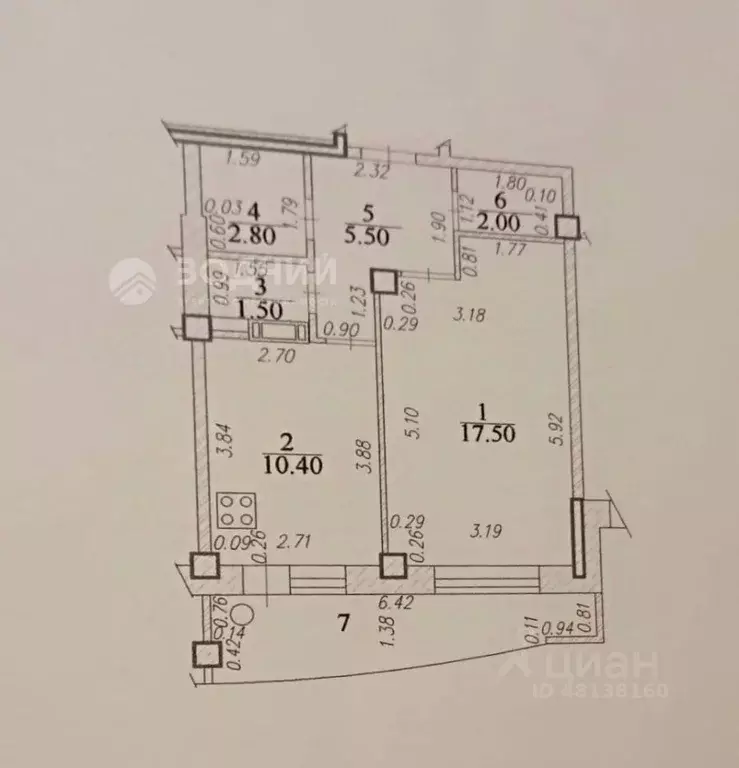 1-к кв. Чувашия, Чебоксары ул. Строителей, 6 (47.0 м) - Фото 1