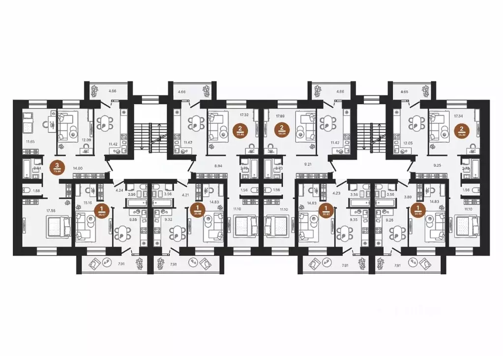 1-к кв. Марий Эл, Советский городское поселение, Советский пгт  (35.5 ... - Фото 2