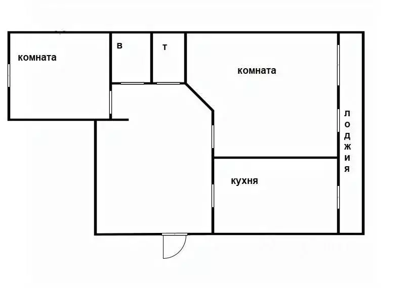 2-к кв. Приморский край, Уссурийск ул. Дзержинского, 31 (50.4 м) - Фото 1