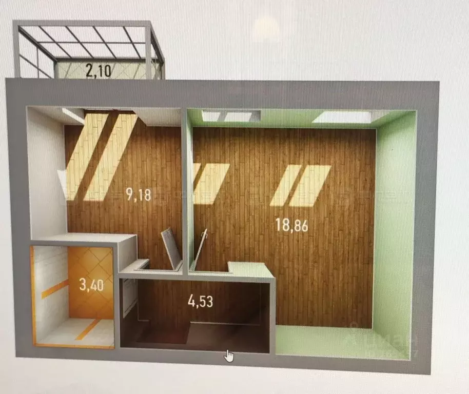 1-к кв. Татарстан, Пестречинский район, Шигалеевское с/пос, с. Новое ... - Фото 2