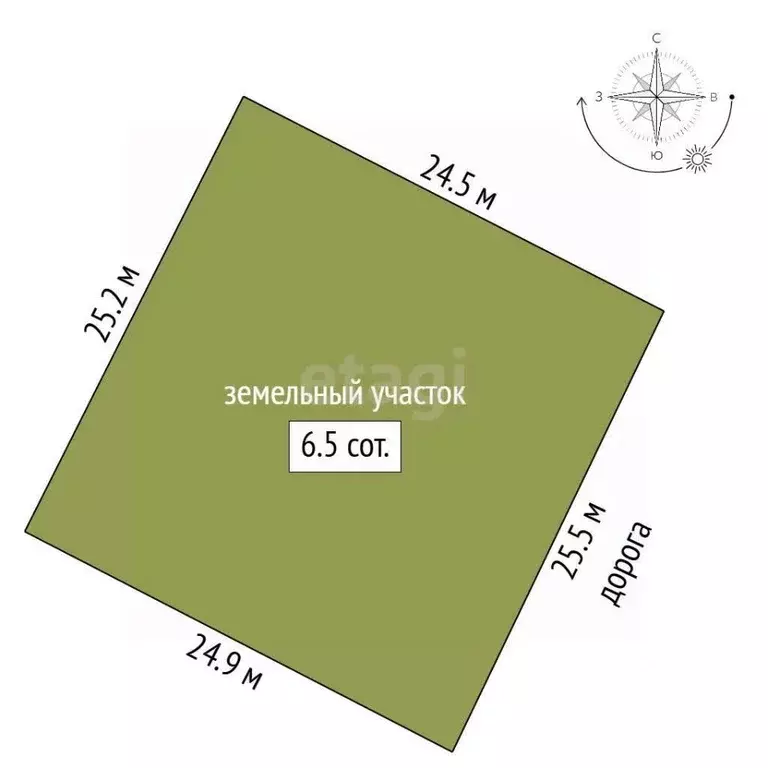 Участок в Санкт-Петербург, Санкт-Петербург, Пушкин Заозерное СНТ, 210 ... - Фото 1