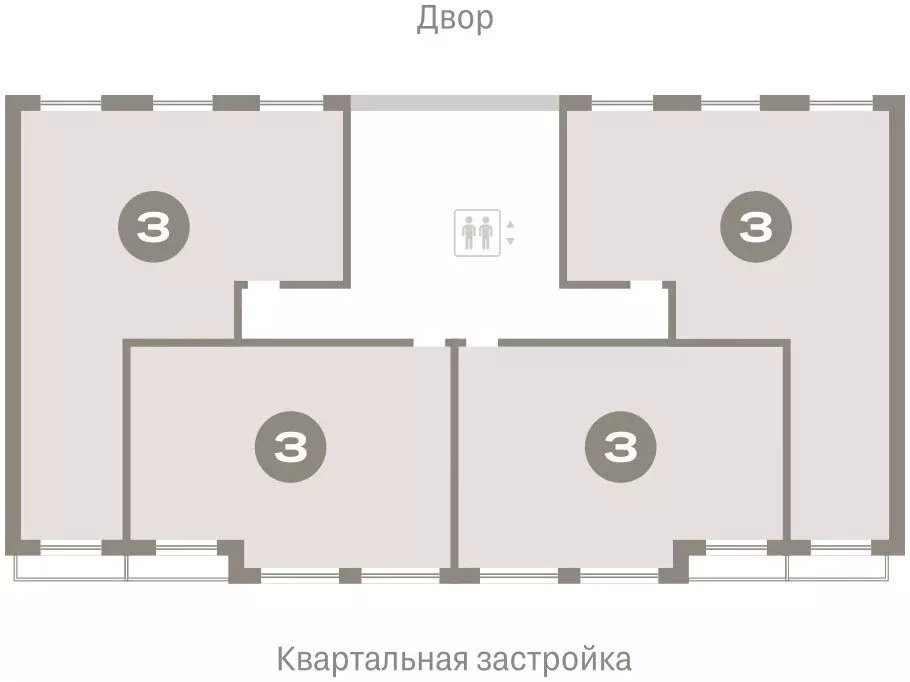 3-комнатная квартира: Новосибирск, Большевистская улица, с49 (128.82 ... - Фото 1