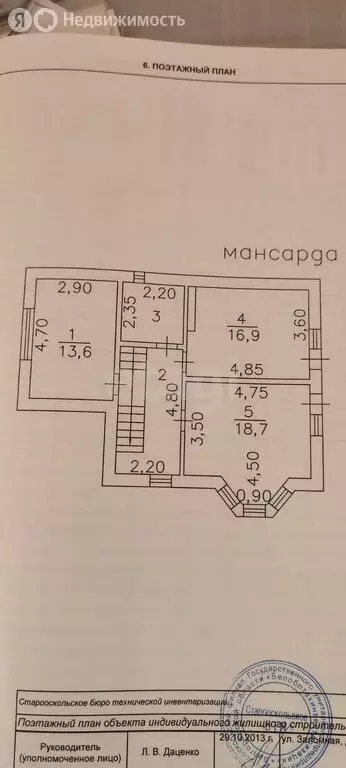 Дом в Старый Оскол, Заломная улица (126.5 м) - Фото 0