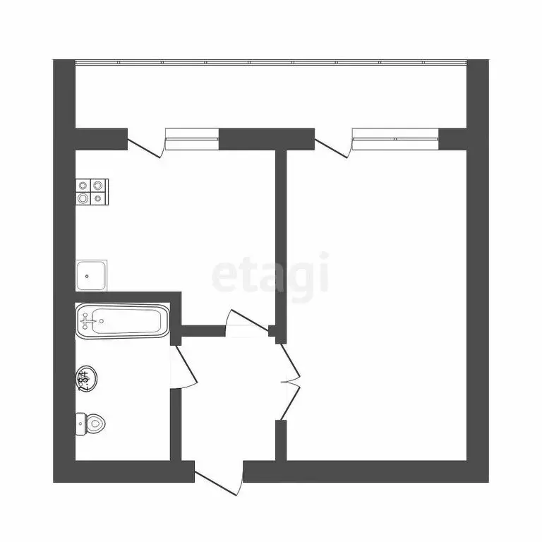 1-комнатная квартира: Саранск, улица Девятаева, 1 (36.7 м) - Фото 1
