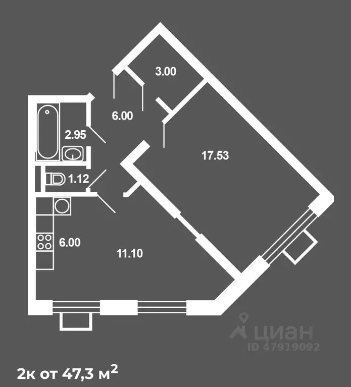 2-к кв. Московская область, Красноармейск Пушкинский городской округ, ... - Фото 1