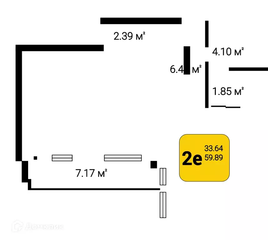 Продаётся 2-к квартира, 62.72 м - Фото 0