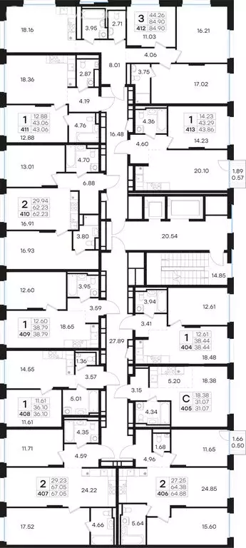 2-комнатная квартира: Нижний Новгород, Нижегородский район (62.23 м) - Фото 1