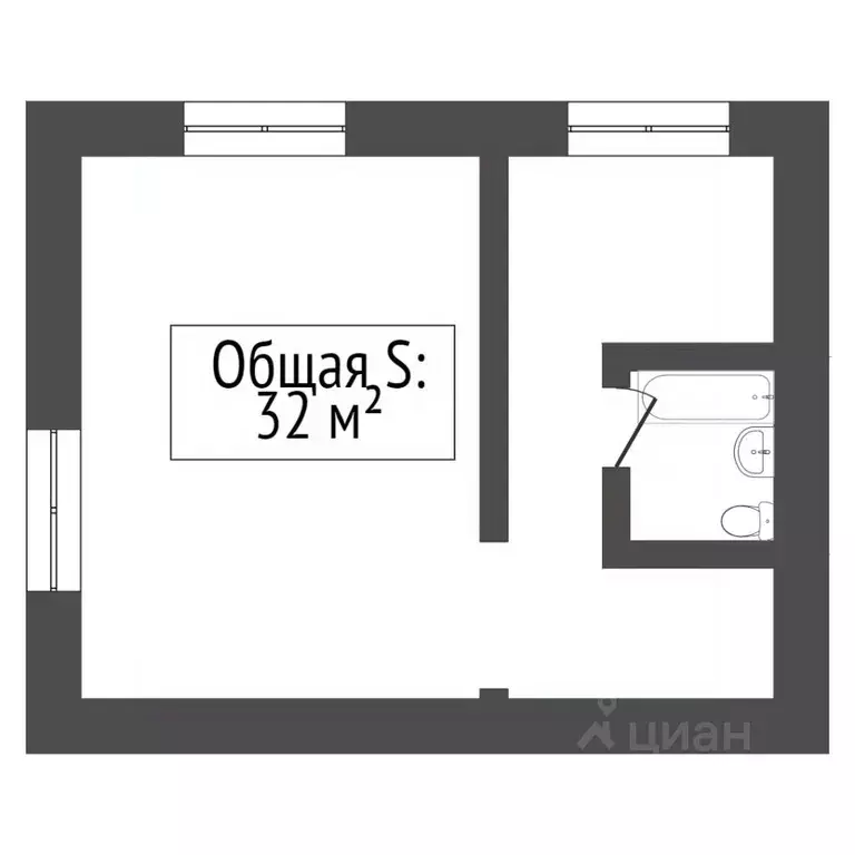 1-к кв. Бурятия, Улан-Удэ ул. Бабушкина, 13 (31.5 м) - Фото 1