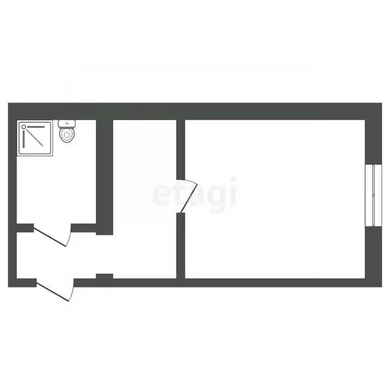 Студия Тюменская область, Тюмень Олимпийская ул., 23 (26.4 м) - Фото 2