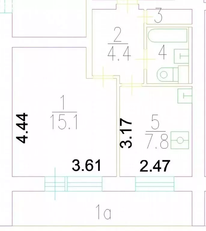 1-комнатная квартира: Москва, Ферганская улица, 9к4 (32 м) - Фото 1