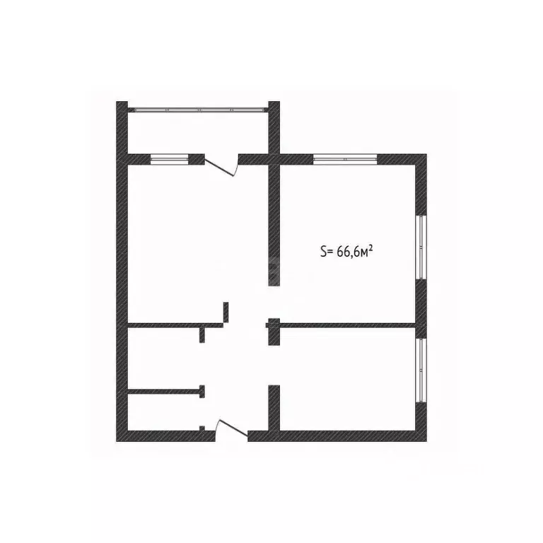 2-к кв. Брянская область, Брянск Красноармейская ул., 121 (66.6 м) - Фото 2