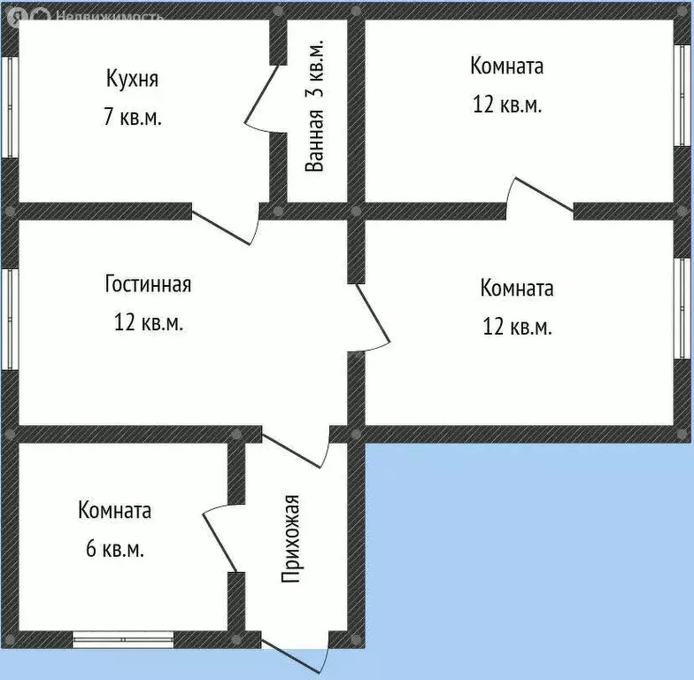 Дом в хутор Лебеди, улица Фрунзе (61.3 м) - Фото 0