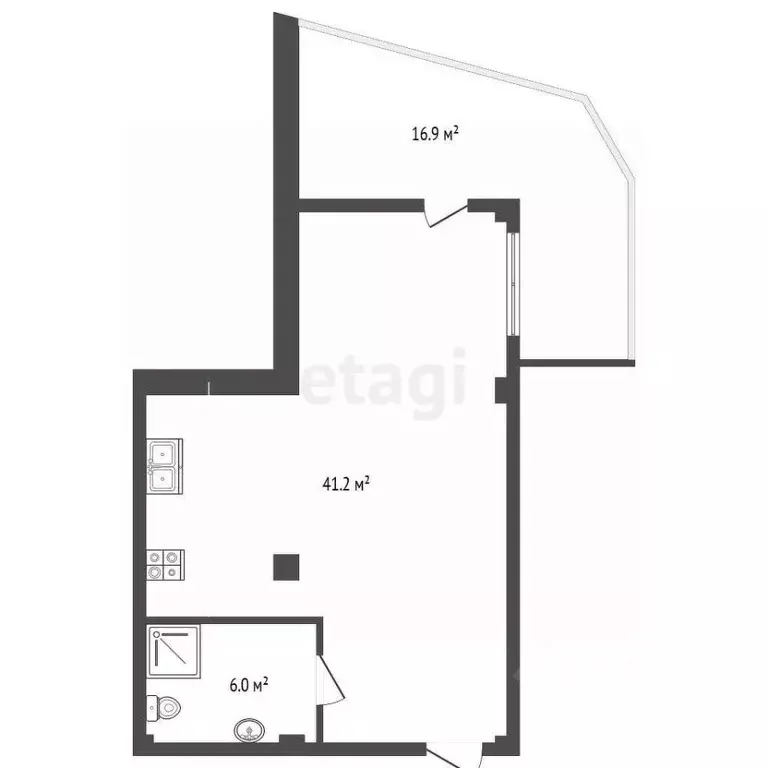 1-к кв. Крым, Ялта ул. Киевская, 44 (64.1 м) - Фото 1