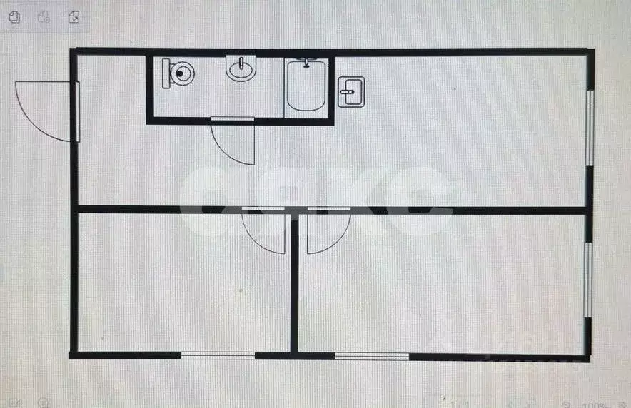 2-к кв. Краснодарский край, Сочи Донская мкр, ул. Гончарова, 7 (42.0 ... - Фото 2