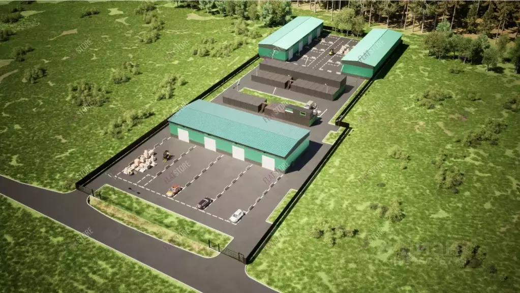 Склад в Ленинградская область, Ломоносовский район, Низинское с/пос, ... - Фото 1