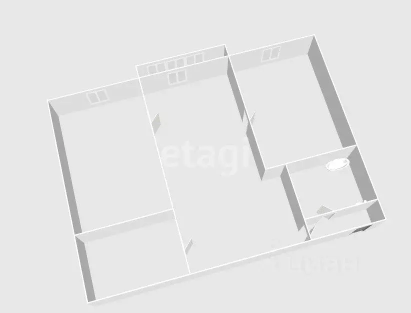 2-к кв. Сахалинская область, Холмск Комсомольская ул., 8 (45.5 м) - Фото 0