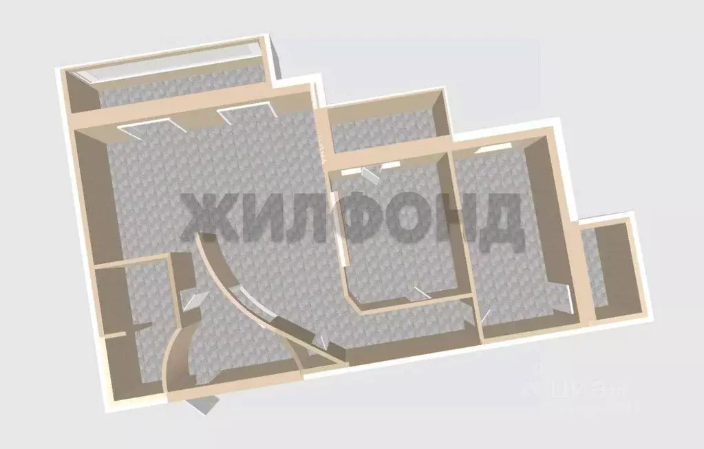 3-к кв. Белгородская область, Белгород Октябрьская ул., 63а (103.2 м) - Фото 0