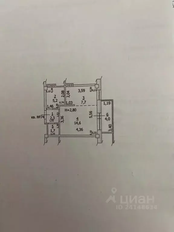 1-к кв. Ростовская область, Ростов-на-Дону Батуринская ул., 165/13 ... - Фото 1