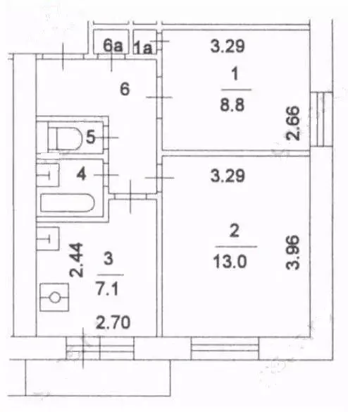 2-к кв. Москва Тимирязевская ул., 23 (40.0 м) - Фото 1