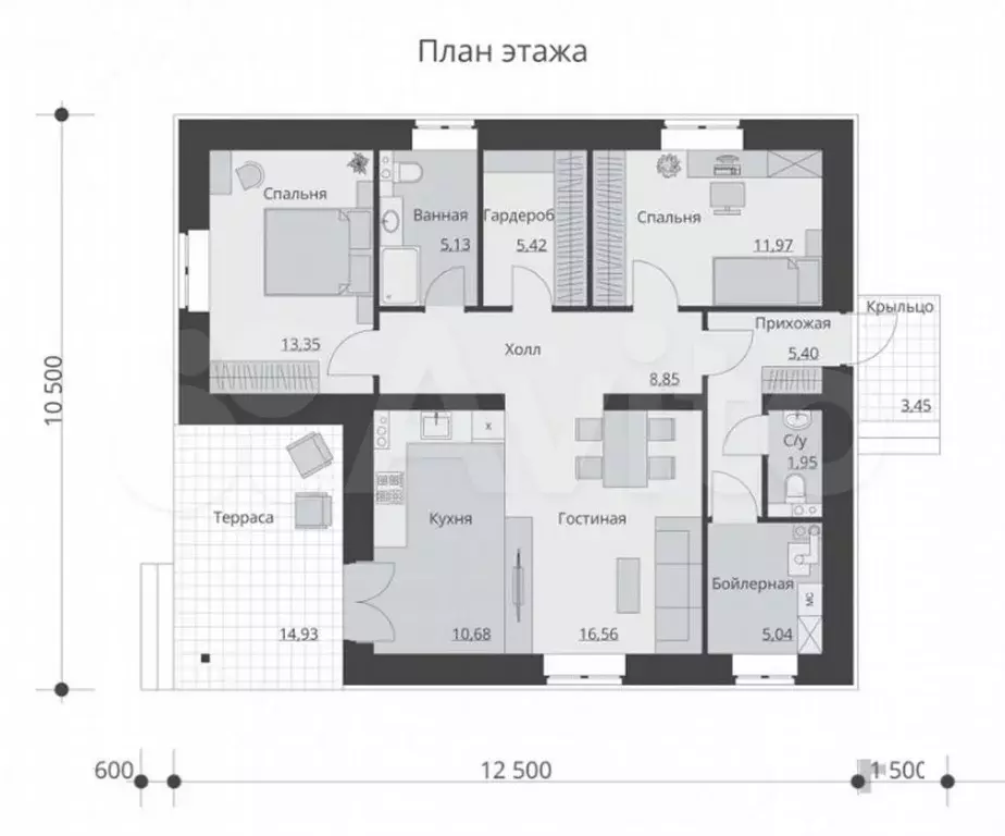 Дом 102,7 м на участке 12 сот. - Фото 0