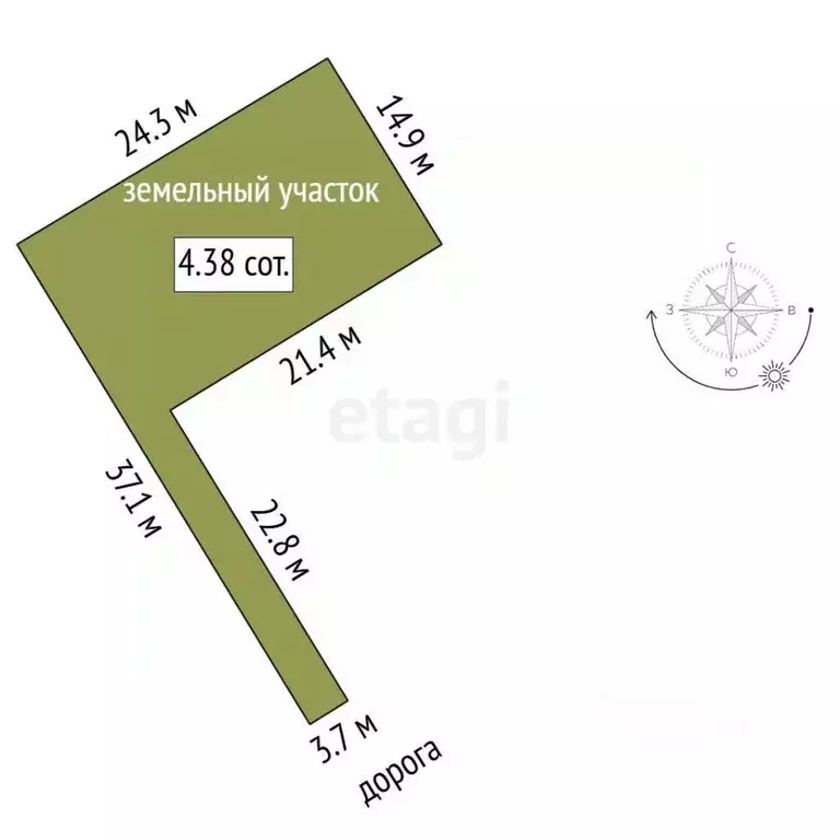 Участок в Севастополь ул. Генерала Богдановича (438.0 сот.) - Фото 2