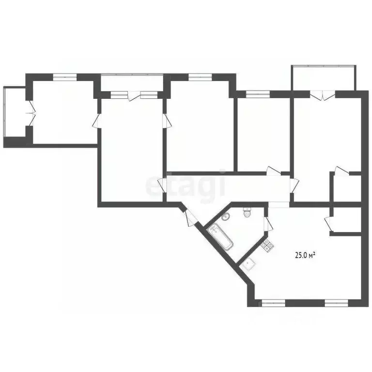 5-к кв. Забайкальский край, Чита ул. Амурская, 82 (133.5 м) - Фото 1