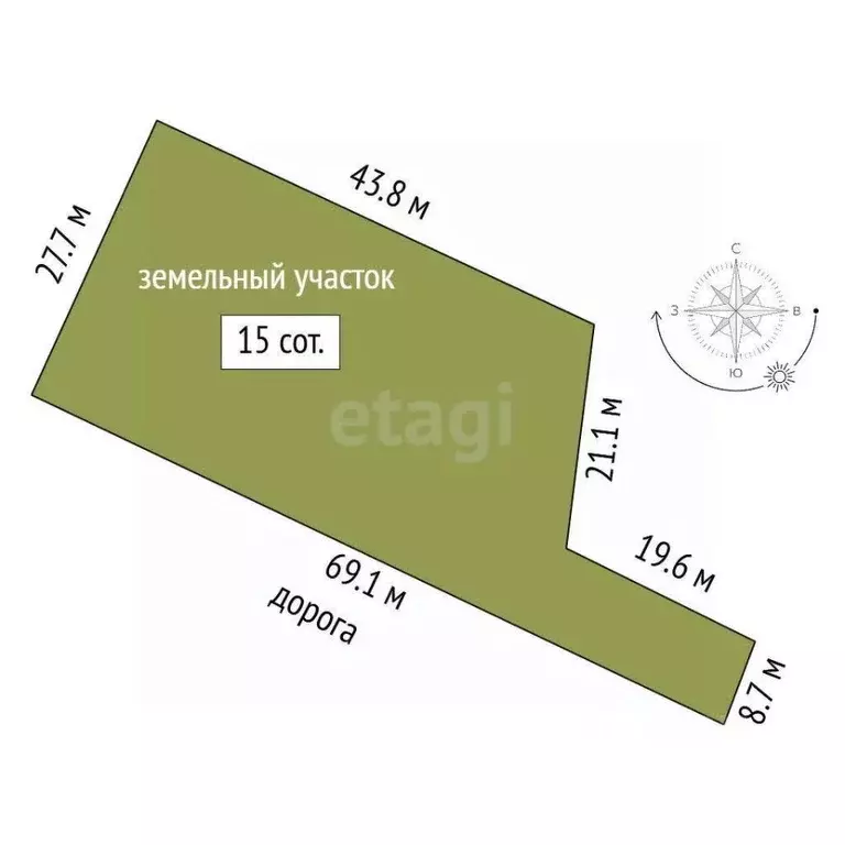 Участок в Крым, Феодосия муниципальный округ, Курортное пгт ул. Науки ... - Фото 2