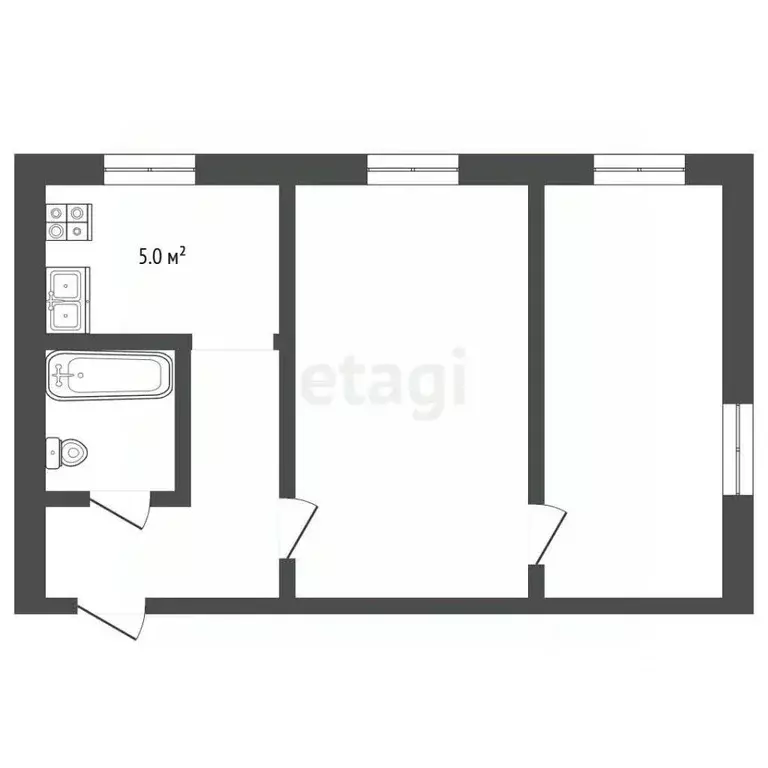 2-к кв. Владимирская область, Муром Радиозаводское ш., 32 (36.0 м) - Фото 1