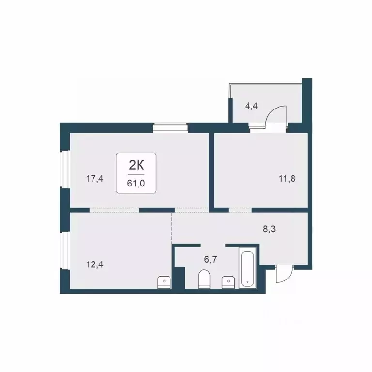 2-к кв. Новосибирская область, Новосибирск ул. Сибиряков-Гвардейцев, ... - Фото 1