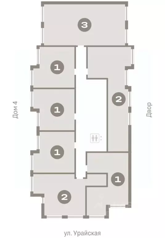 1-к кв. Тюменская область, Тюмень ул. Муравленко, 9к3 (43.46 м) - Фото 1