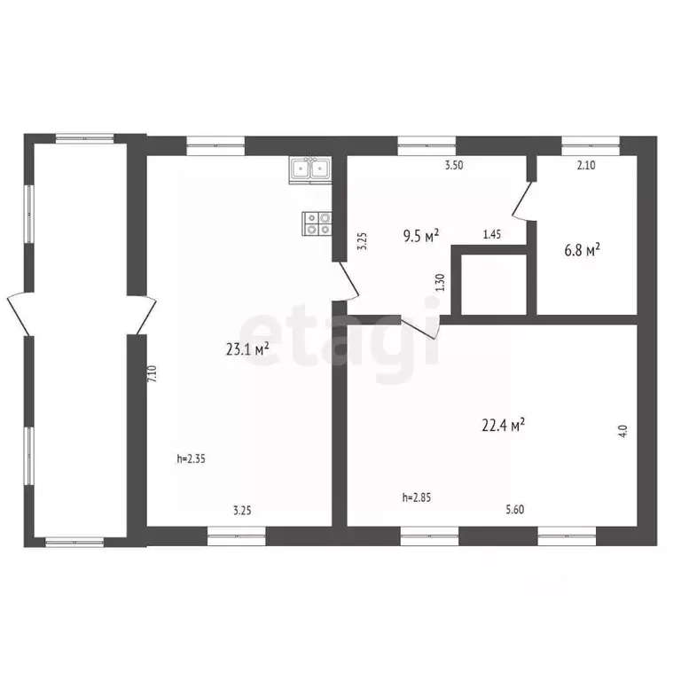 Дом в Мордовия, Ичалковский район, пос. Смольный Солнечная ул., 7 (62 ... - Фото 2