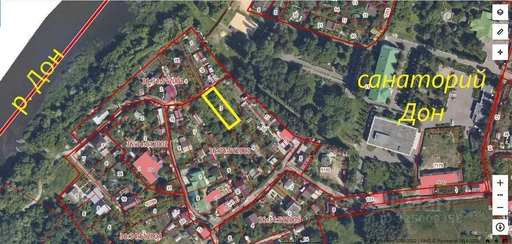 Участок в Воронежская область, Воронеж ул. Берег реки Дон, 44 (4.4 ... - Фото 2