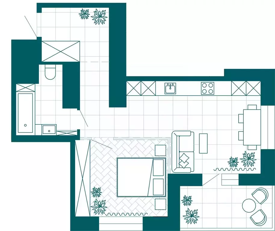 1-к кв. Хабаровский край, Хабаровск Конечный пер., 2В (51.72 м) - Фото 1