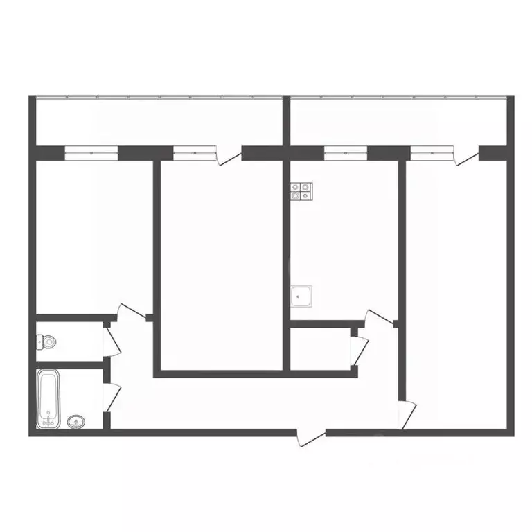 3-к кв. Тульская область, Тула просп. Ленина, 118 (80.3 м) - Фото 2