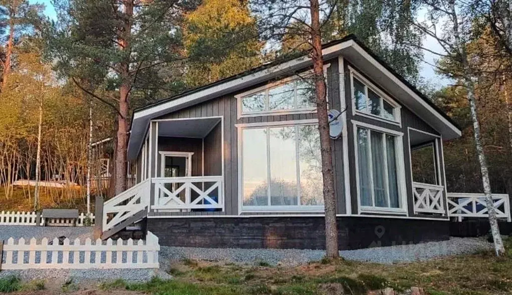 Дом в Карелия, Питкярантский муниципальный округ, д. Кирконкюля 8 (80 ... - Фото 1