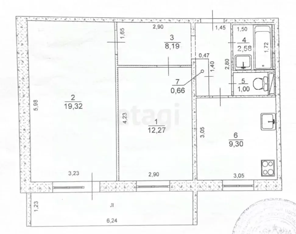 2-к кв. Ульяновская область, Ульяновск Промышленная ул., 87 (53.3 м) - Фото 1