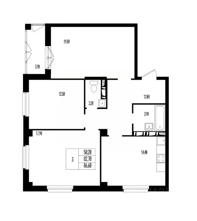 Свободной планировки кв. Волгоградская область, Волгоград 131-й мкр, ... - Фото 1