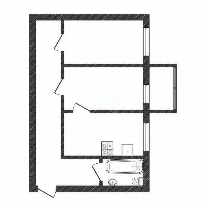 2-к кв. Тверская область, Тверь ул. Склизкова, 50 (43.8 м) - Фото 0