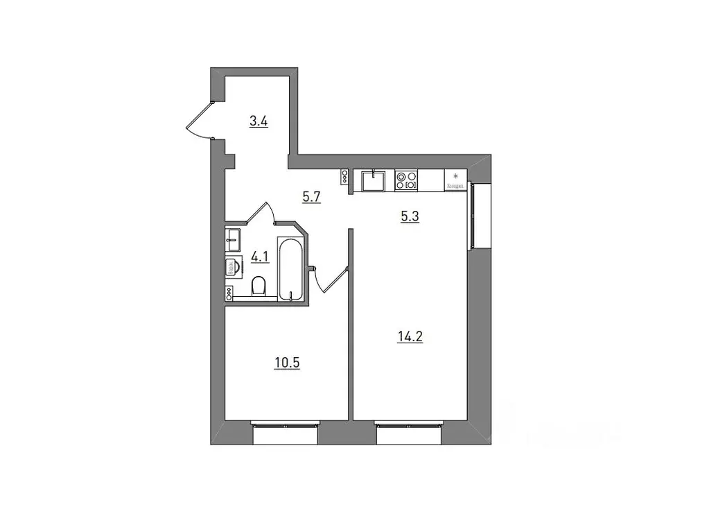 2-к кв. Кировская область, Киров городской округ, пос. Чистые Пруды ... - Фото 2