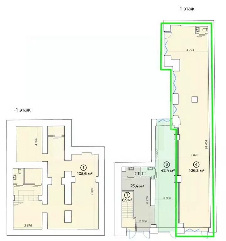 Помещение свободного назначения в Москва Большой Сухаревский пер., ... - Фото 2