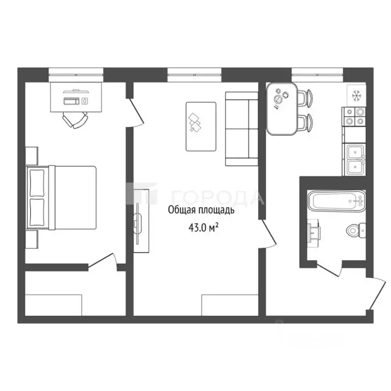 2-к кв. Новосибирская область, Новосибирский район, Кубовинский ... - Фото 2