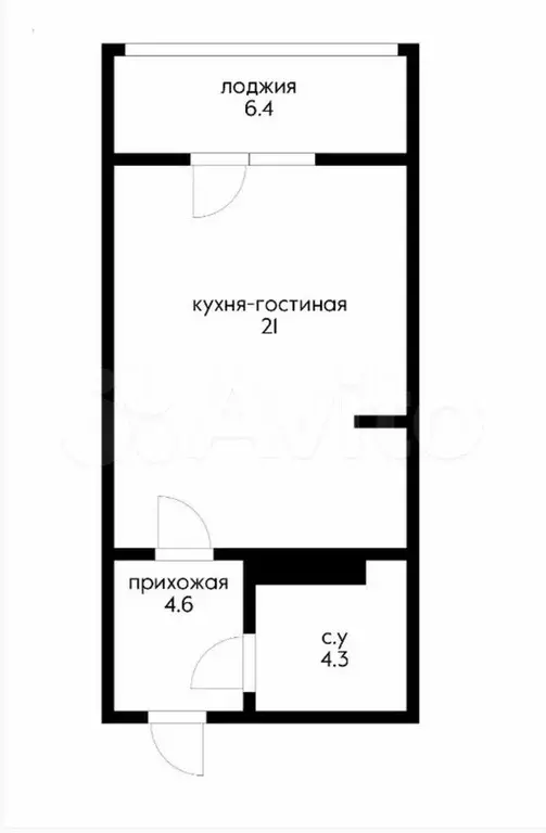 Квартира-студия, 29,2 м, 15/19 эт. - Фото 0
