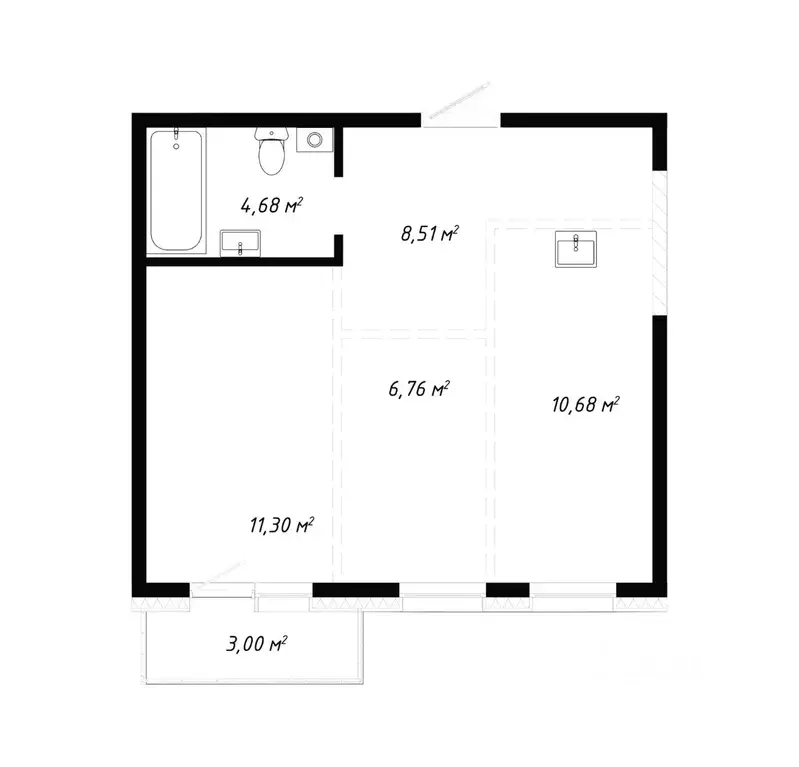 2-к кв. Иркутская область, Иркутск ул. Баррикад (44.93 м) - Фото 0