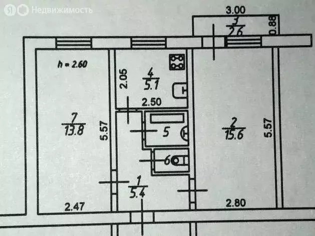 2-комнатная квартира: Кисловодск, улица Героев Медиков, 54 (42.7 м) - Фото 1