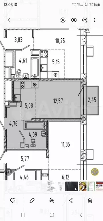Квартира-студия, 28,9 м, 7/15 эт. - Фото 0