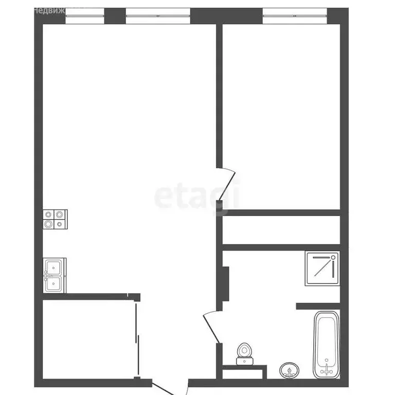 2-комнатная квартира: Симферополь, улица Воровского, 24А (62.2 м) - Фото 1