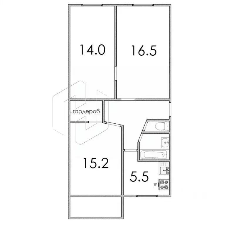 3-к кв. Мордовия, Саранск Серадзская ул., 22 (60.5 м) - Фото 1