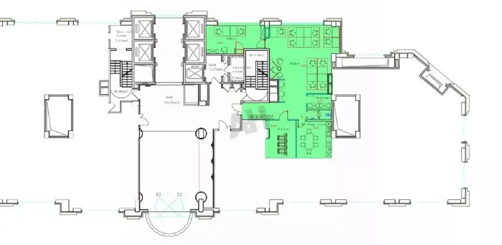 Помещение свободного назначения в Москва Павелецкая пл., 2С3 (172 м) - Фото 2