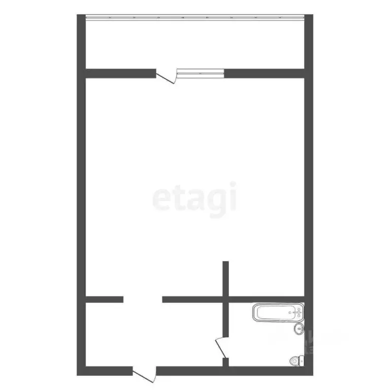 Студия Амурская область, Благовещенск Новая ул., 42 (28.7 м) - Фото 2